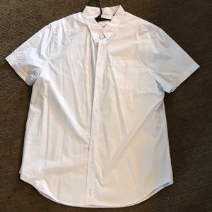 White shirt sleeve button down